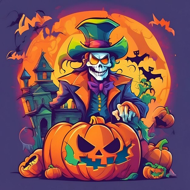 illustrazioni divertenti di Halloween