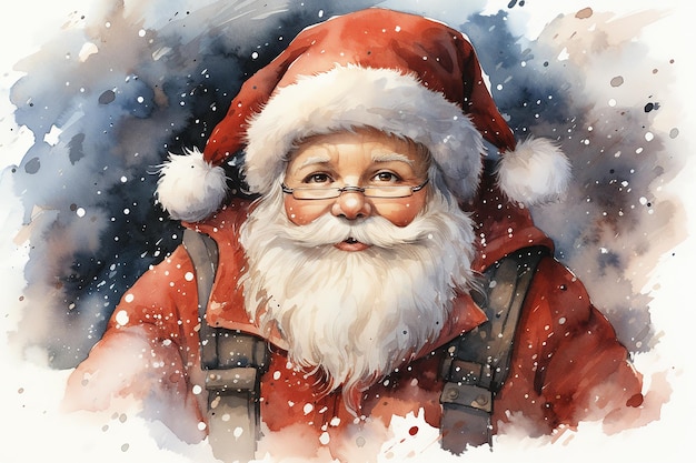 Illustrazioni festive di Babbo Natale