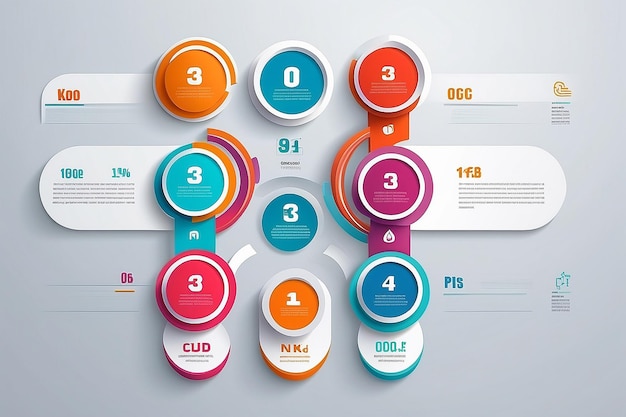 Ilustrasi digital 3D abstrak Ilustrasi vektor infografis dapat digunakan untuk tata letak alur kerja, diagram, pilihan nomor, desain web