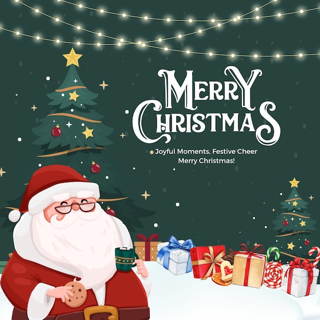 Image di auguri di Natale Buon Natale e buon anno nuovo