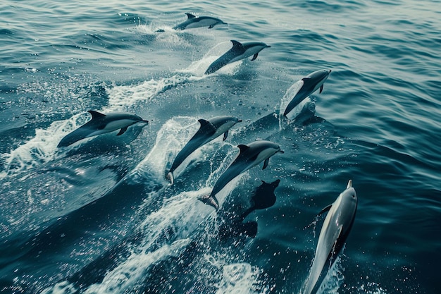 Imbarcati in un'avventura oceanica dove i delfini fanno un salto generativo ai