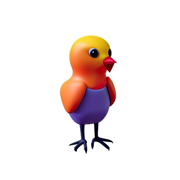Immagine 3D dell'uccello