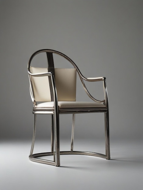 Immagine A3d di una sedia moderna al centro di uno sfondo