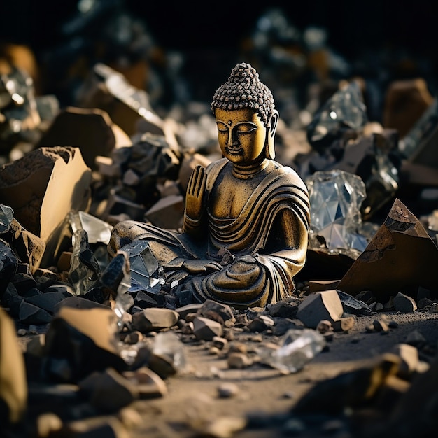 Immagine accattivante di un Buddha