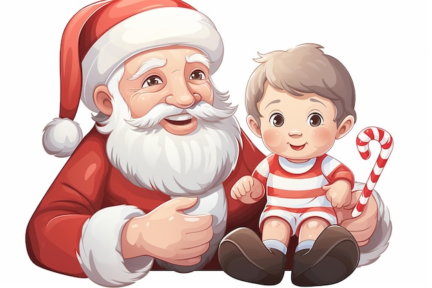 Immagine adesiva di Babbo Natale