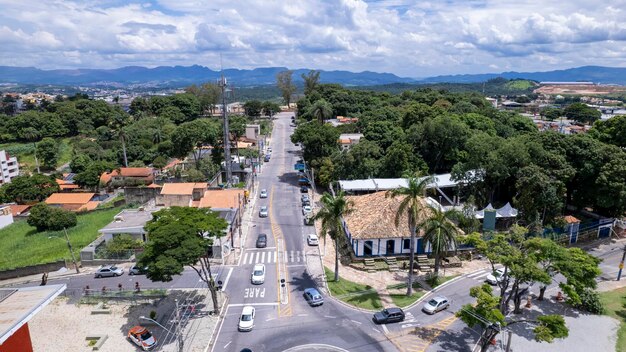 Immagine aerea della città di Betim Belo Horizonte Brasile Piazza principale