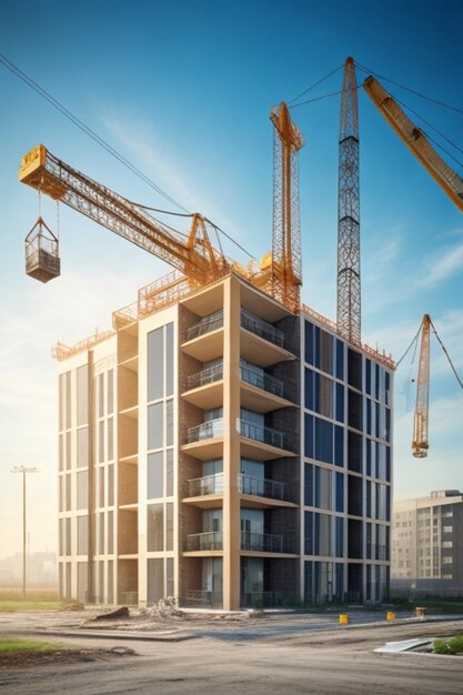 Immagine ai di costruzione di edifici