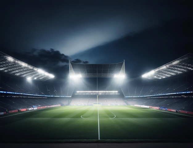 Immagine artificiale di uno stadio di calcio