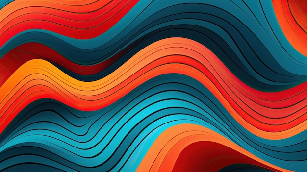 Immagine astratta di un'onda colorata.