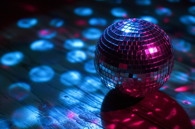 Immagine astratta di una luce da discoteca sullo sfondo di un palco