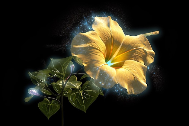 Immagine attraente e affascinante del fiore generata dall'intelligenza artificiale
