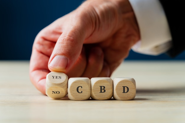 Immagine concettuale della legalizzazione e dell'uso del CBD.