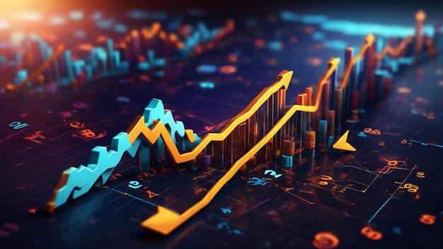 Immagine convincente in 4K che illustra il concetto di crescita degli investimenti