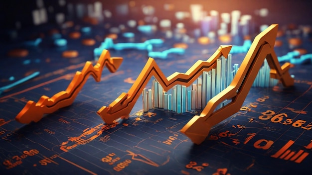 Immagine convincente in 4K che illustra il concetto di crescita degli investimenti