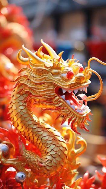 Immagine del drago cinese tradizionale