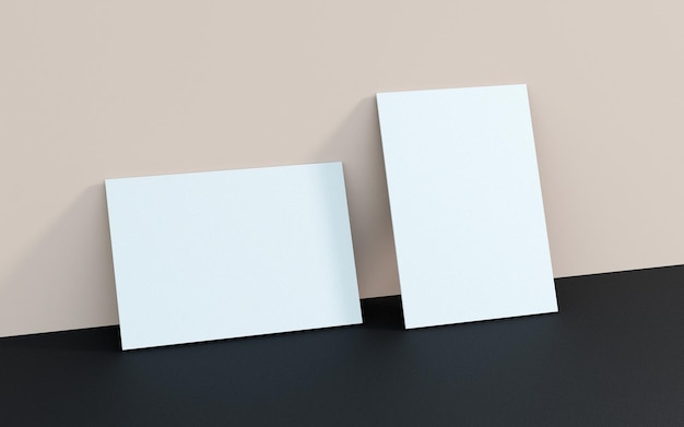 Immagine del modello 3d del biglietto da visita