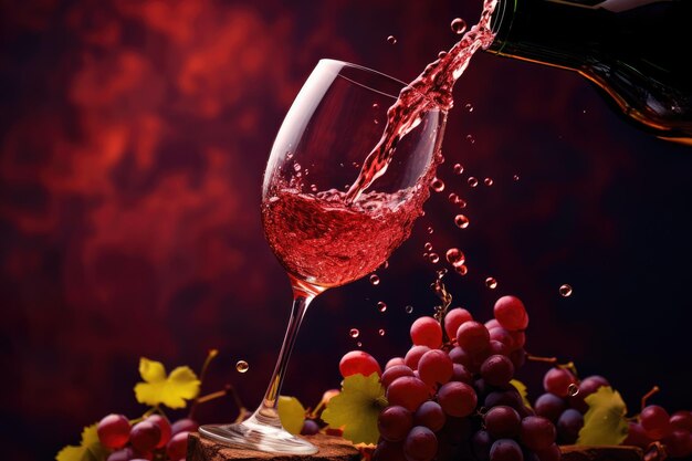 Immagine del vino in alto