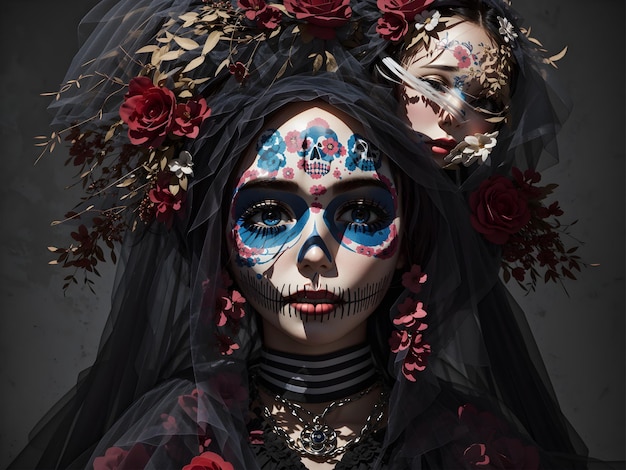 Immagine dell'illustrazione della donna Muerte