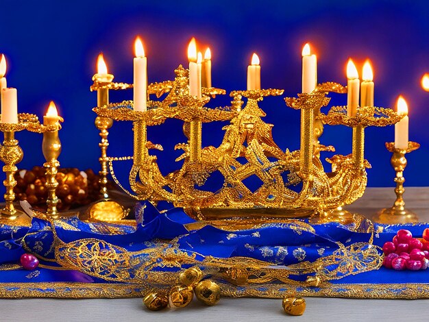 Immagine della candela di Hanukkah monorah scaricata