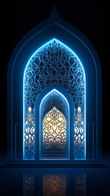 Immagine della cornice di sfondo del banner di design di Ramadan