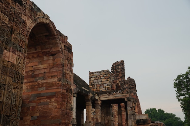 Immagine della struttura della vecchia porta storica indiana all'aperto