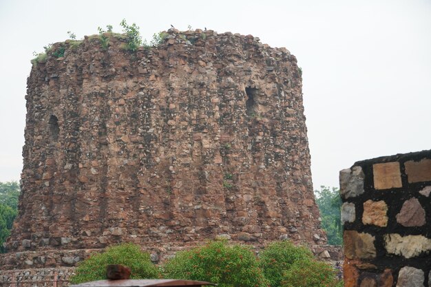 Immagine della vecchia struttura storica indiana all'aperto - vecchi edifici di architettura