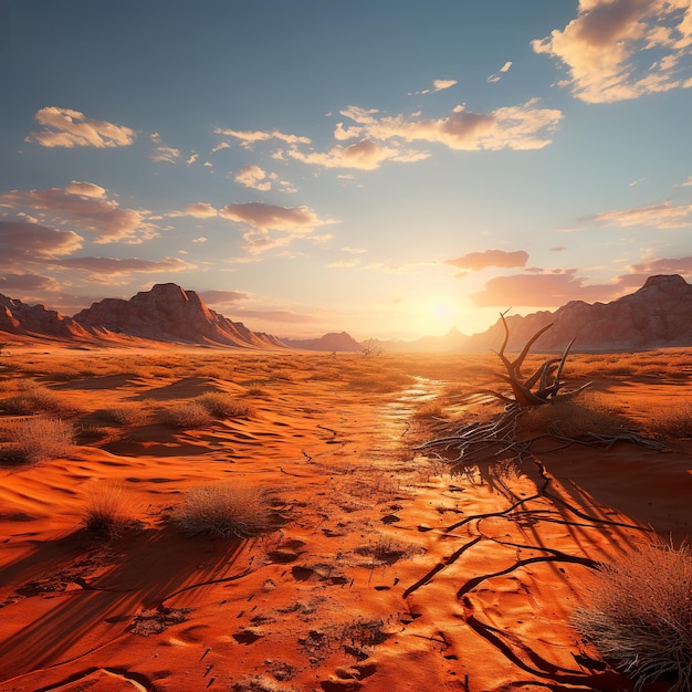 immagine desertica ultra realistica del deserto del Gobi