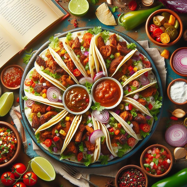 Immagine di cibo messicano tacos