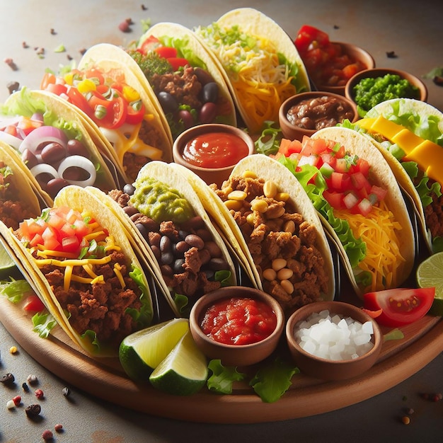 Immagine di cibo messicano tacos