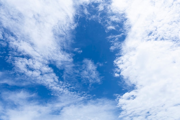 Immagine di cielo blu e nuvole bianche.