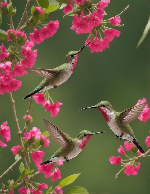 Immagine di colibrì generata utilizzando l'AI