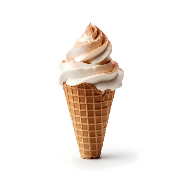 Immagine di cono di gelato sullo sfondo isolato