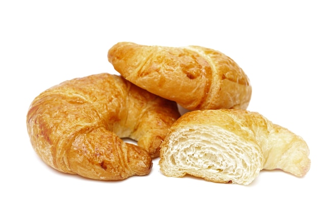 Immagine di croissant su sfondo bianco