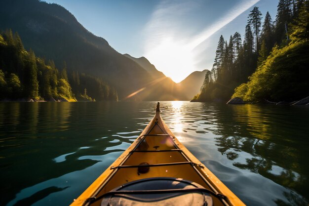 Immagine di emozionanti avventure all'aperto escursioni in campeggio in kayak