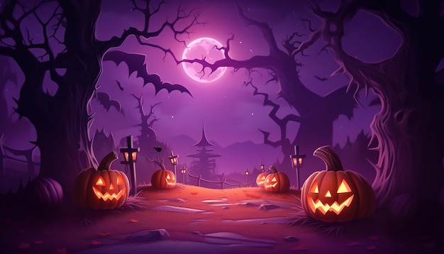 immagine di Halloween con campo di testo sfondo di Halloween