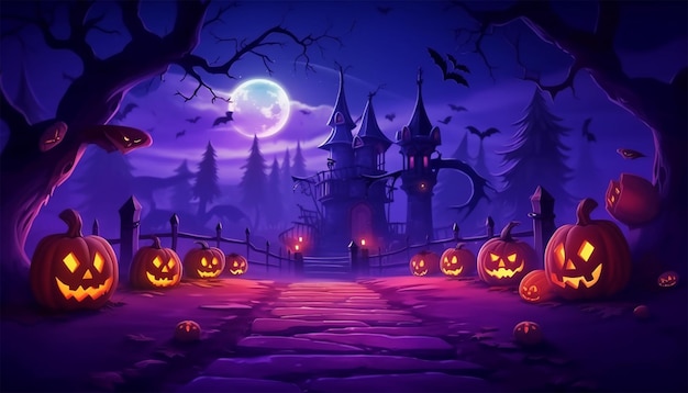 immagine di Halloween con campo di testo sfondo di Halloween