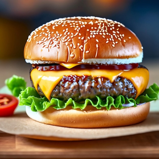 Immagine di hamburger gratuita o foto gratuita di deliziosi hamburger Ai Generate