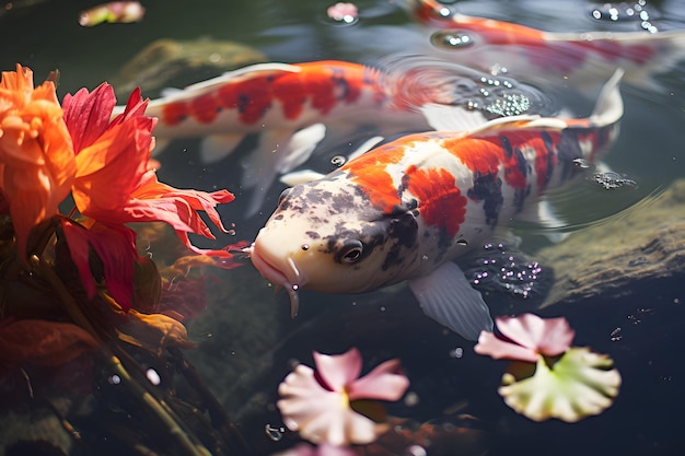 immagine di pesce di stagno koi