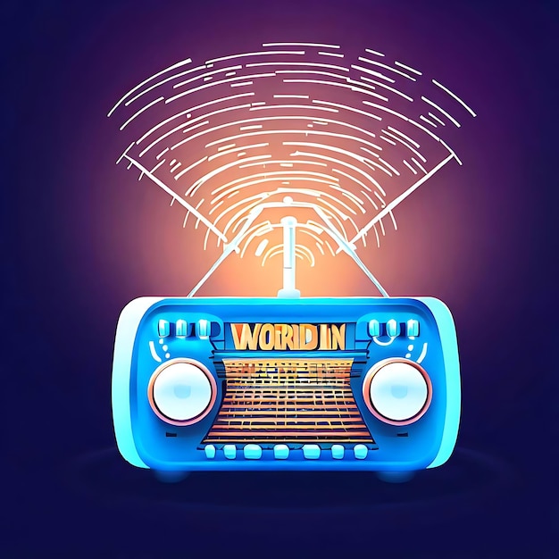 Immagine di saluto per la Giornata Mondiale della Radio Celebrata con Radio e Globe