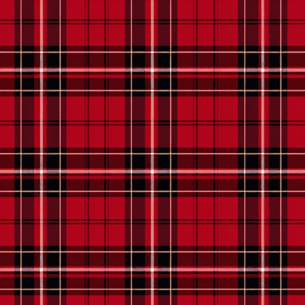 Immagine di sfondo a quadri rossi modello a quadri tartan nero e rosso modello senza cuciture