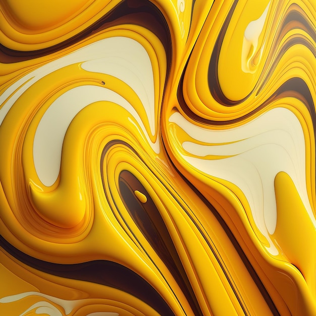 Immagine di sfondo astratta del modello di marmo giallo colorato Ai arte generata