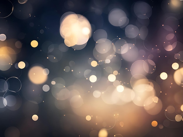 Immagine di sfondo Bokeh realistico popolare Bokeh luminoso di notte