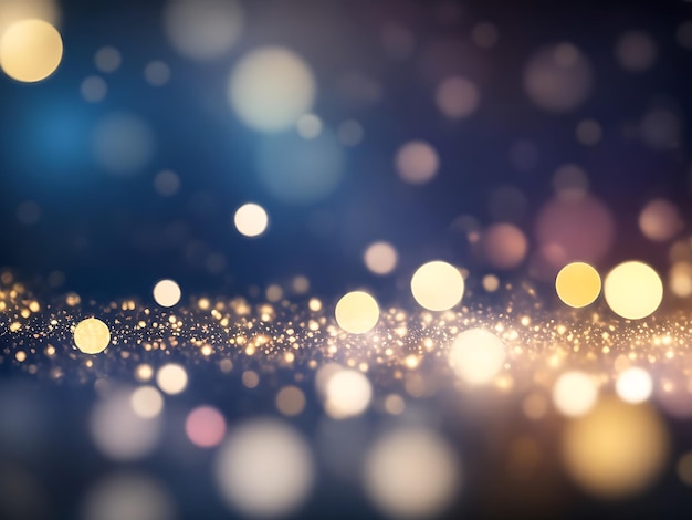 Immagine di sfondo Bokeh realistico popolare Bokeh luminoso di notte