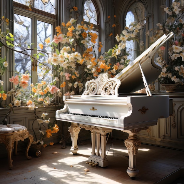 Immagine di sfondo di Sunlit Springtime Sonata Spring.