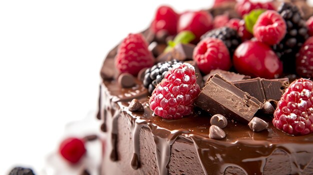 immagine di sfondo di una torta di frutta coklat