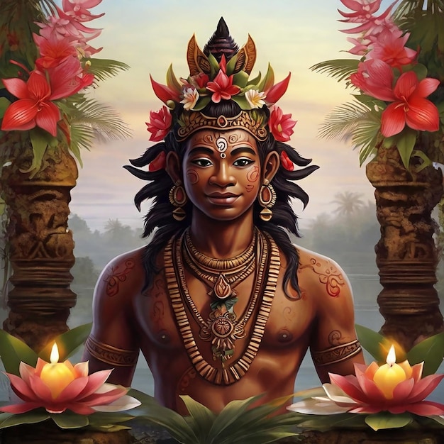 Immagine di sfondo generata da Nyepi AI