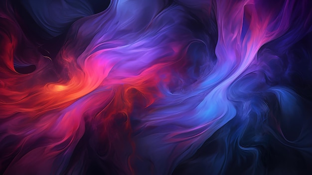 Immagine di sfondo molto colorata con fiamme blu viola e rosa che vorticano turbinii