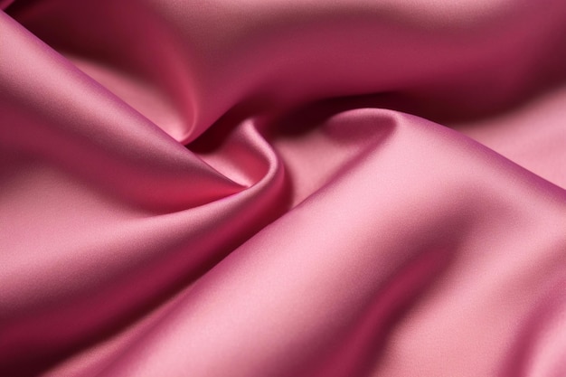 Immagine di sfondo realistica della trama del panno di seta satinata rosa viola