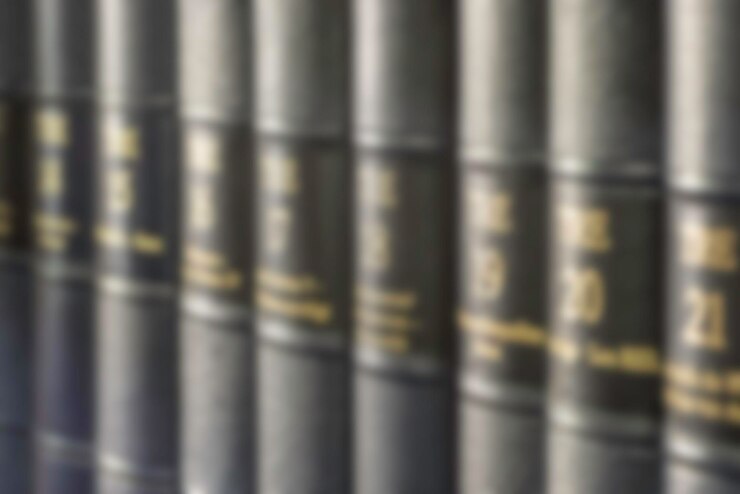 Immagine di sfondo sfocata dei libri vintage sfocati