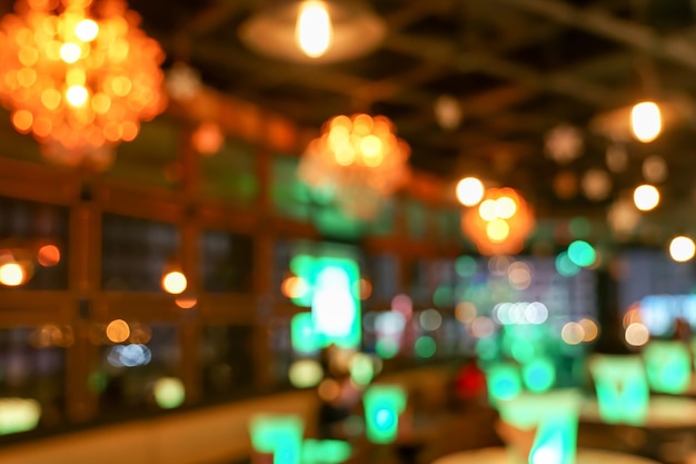 Immagine di sfondo sfocata e bokeh di Pub Club Bar